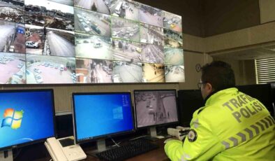 Konya’da trafik kontrolleri kamera sistemleriyle sürüyor