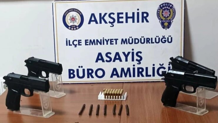 Akşehir’de Fason Silah Operasyonu: 4 Kişi Gözaltına Alındı