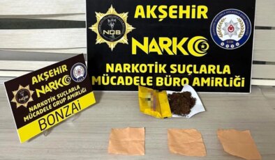 Akşehir’de Sentetik Bonzai Operasyonu: 1 Kişi Tutuklandı