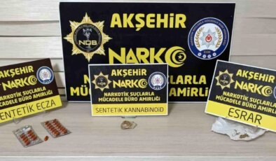 Akşehir’de Uyuşturucu Operasyonu: 4 Gözaltı