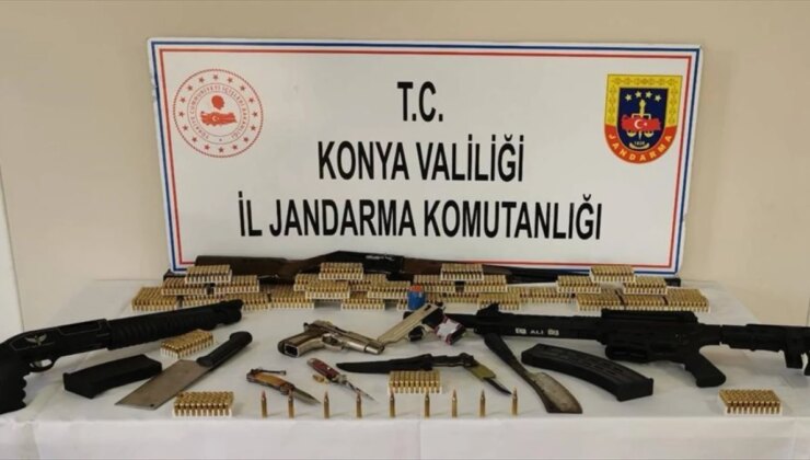 Konya’da silah ve mühimmat kaçakçılığı operasyonu: 3 gözaltı