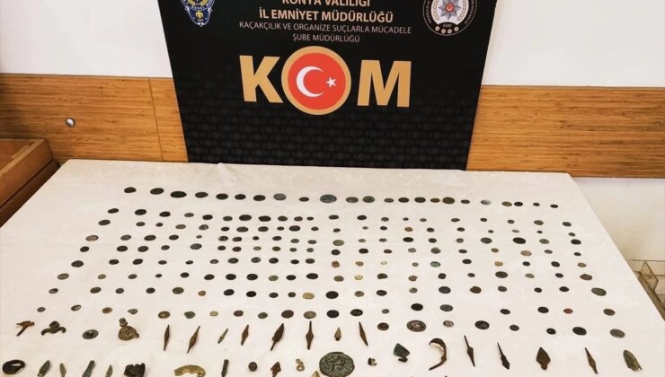 Konya’da tarihi eser kaçakçılığı operasyonunda 3 kuşkulu gözaltına alındı