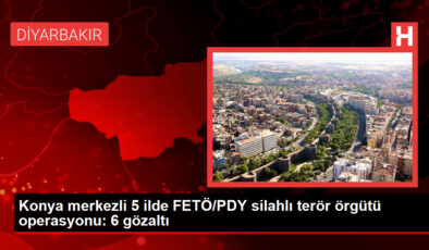 Konya merkezli 5 vilayette FETÖ/PDY silahlı terör örgütü operasyonu: 6 gözaltı